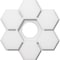 Ekena Millwork Daisy Architectural Grade PVC Contemporary Ceiling Medallion, 12"OD x 3"ID x 4"C x 1"P CMP12DY-03000 - alternate 1